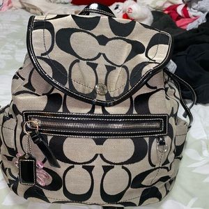 COACH kyra signature daisy backpack